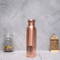 100% Pure Copper Water Bottle 950ML | half and half Ayurvedic Design | Handcrafted, Leak-Proof & Sustainable