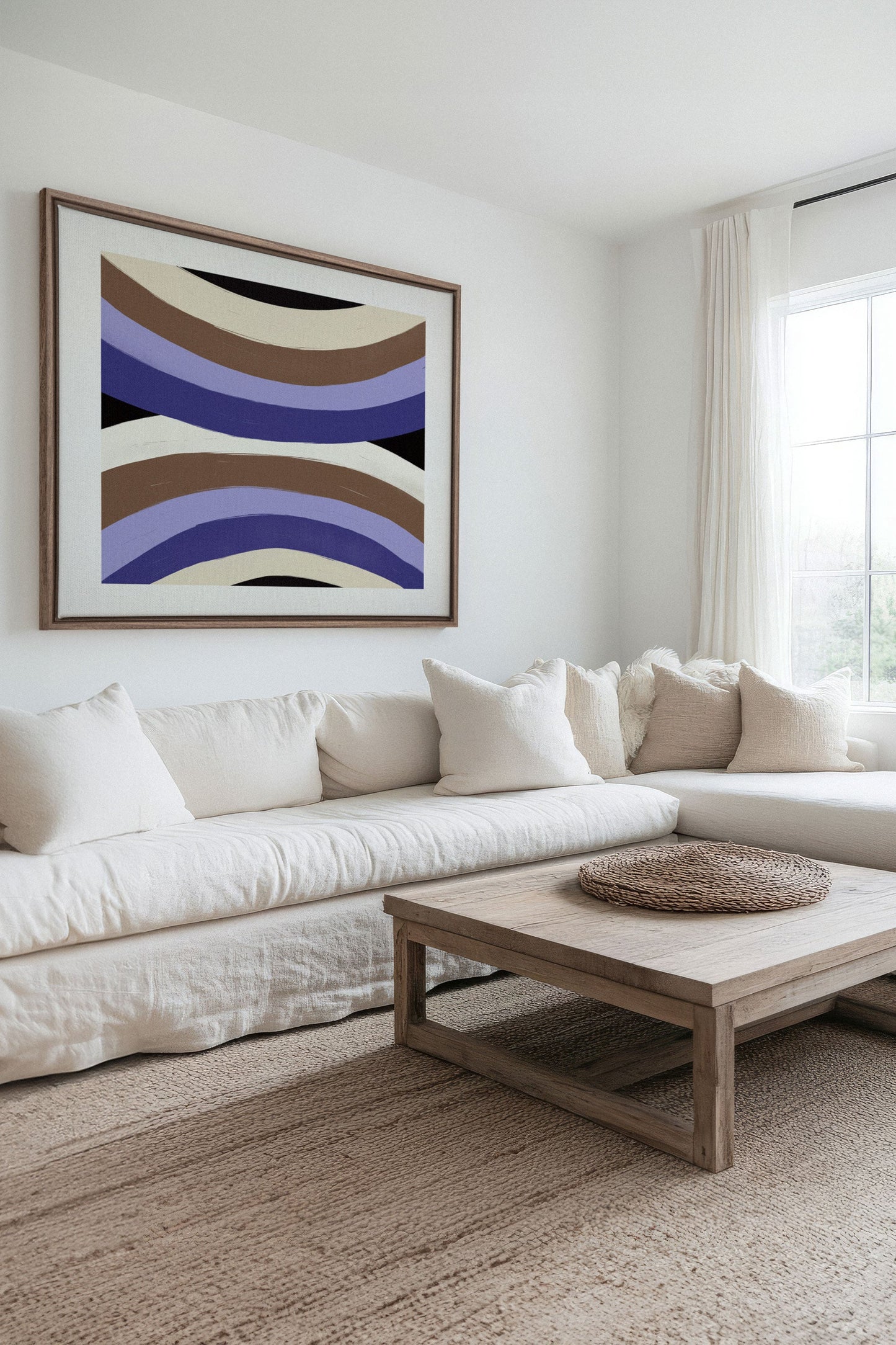 FLOW OF SHADES, Oeuvre sur toile étirée