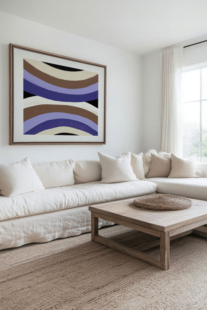 FLOW OF SHADES, Oeuvre sur toile étirée