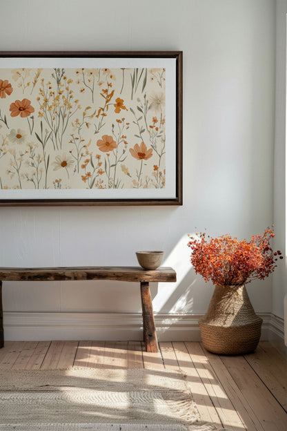 AUTUMN GARDEN, Oeuvre sur toile étirée