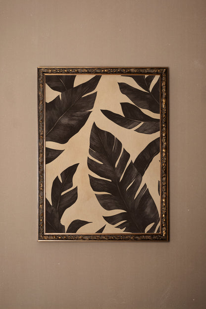 ÉBÈNE NATUREL, CADRE VINTAGE BRONZE