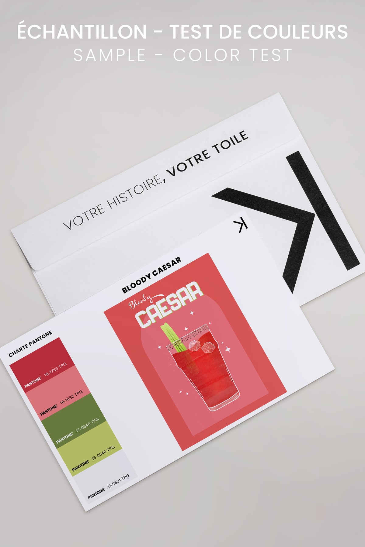 BLOODY CAESAR, Oeuvre sur toile étirée