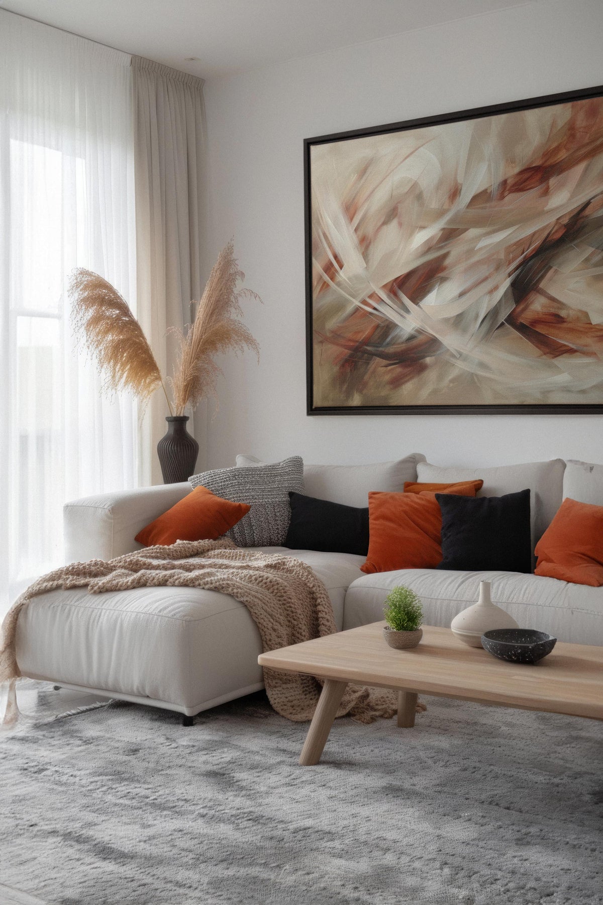 BLAZING SWIRLS, Oeuvre sur toile étirée
