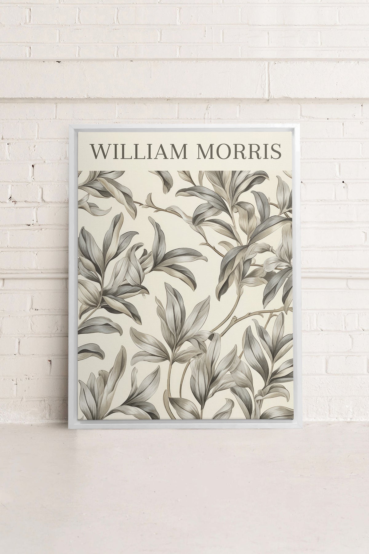 WILLIAM MORRIS, Oeuvre sur toile étirée