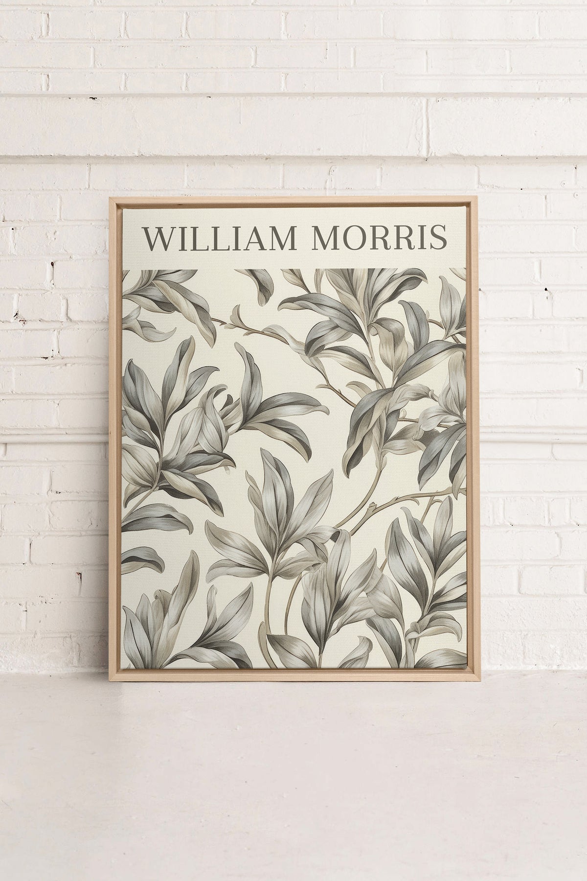 WILLIAM MORRIS, Oeuvre sur toile étirée