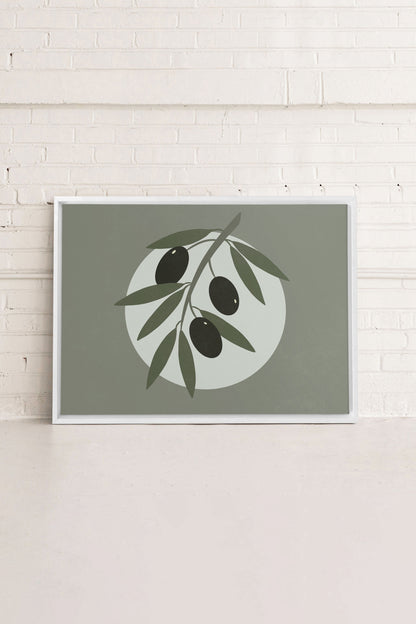 OLIVE MOON, Oeuvre sur toile étirée