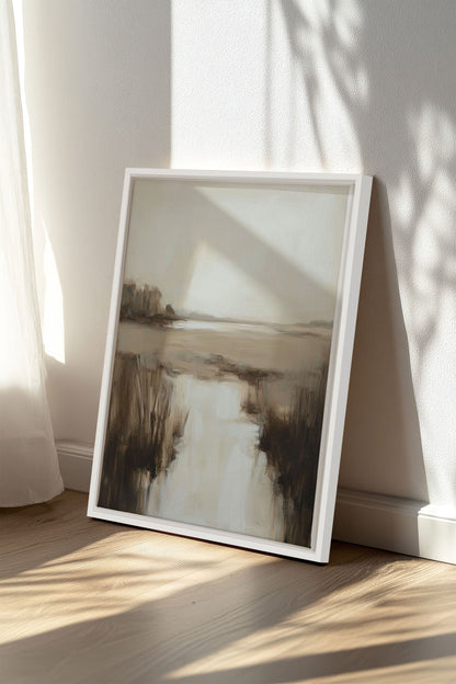 MISTY HORIZON, Oeuvre sur toile étirée