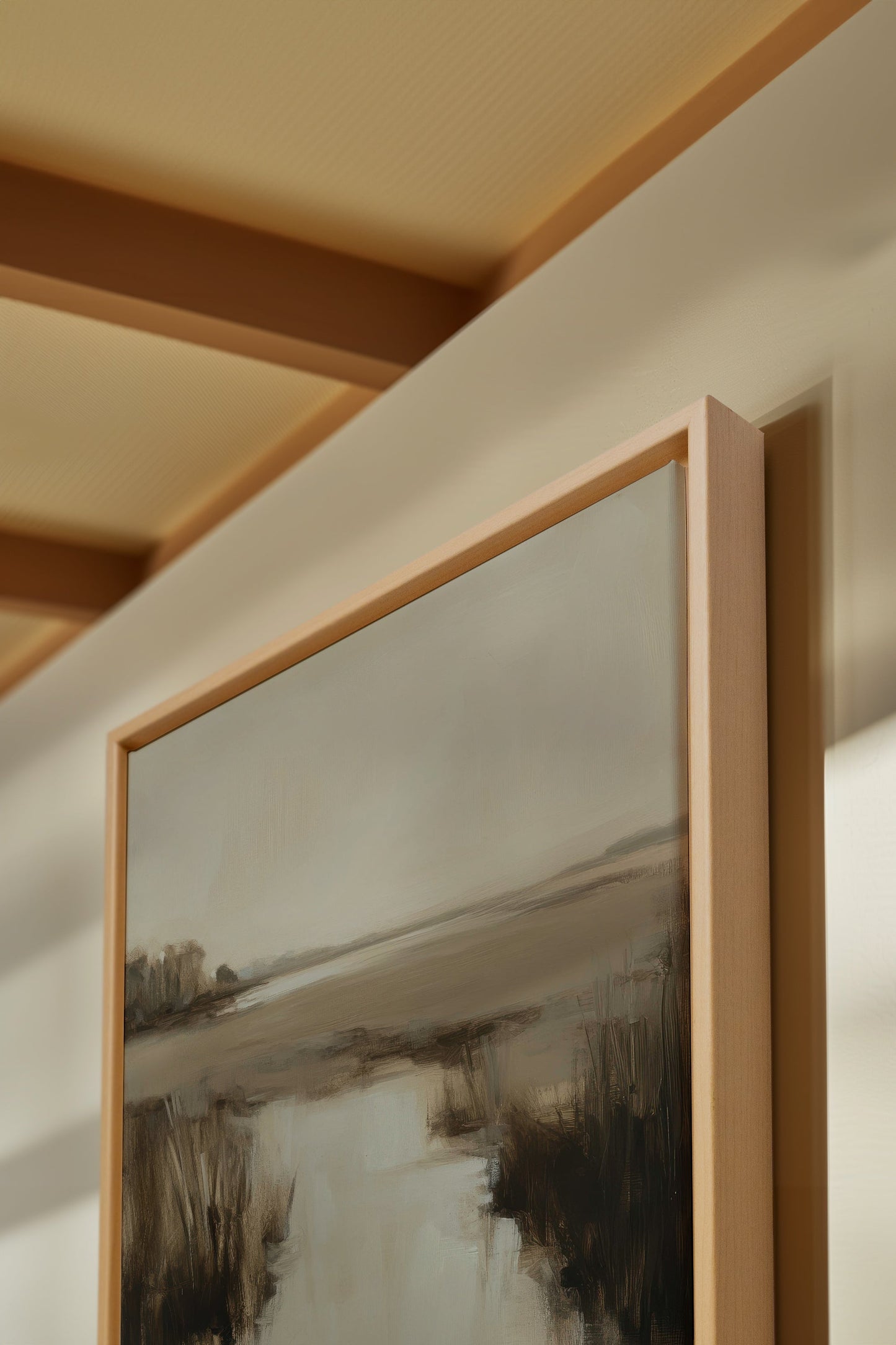 MISTY HORIZON, Oeuvre sur toile étirée