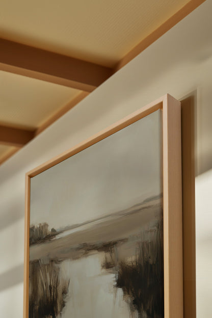 MISTY HORIZON, Oeuvre sur toile étirée