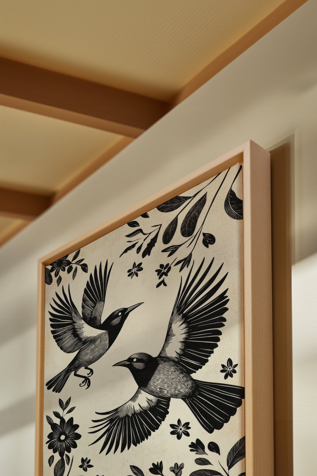 DARK WINGS, Oeuvre sur toile étirée
