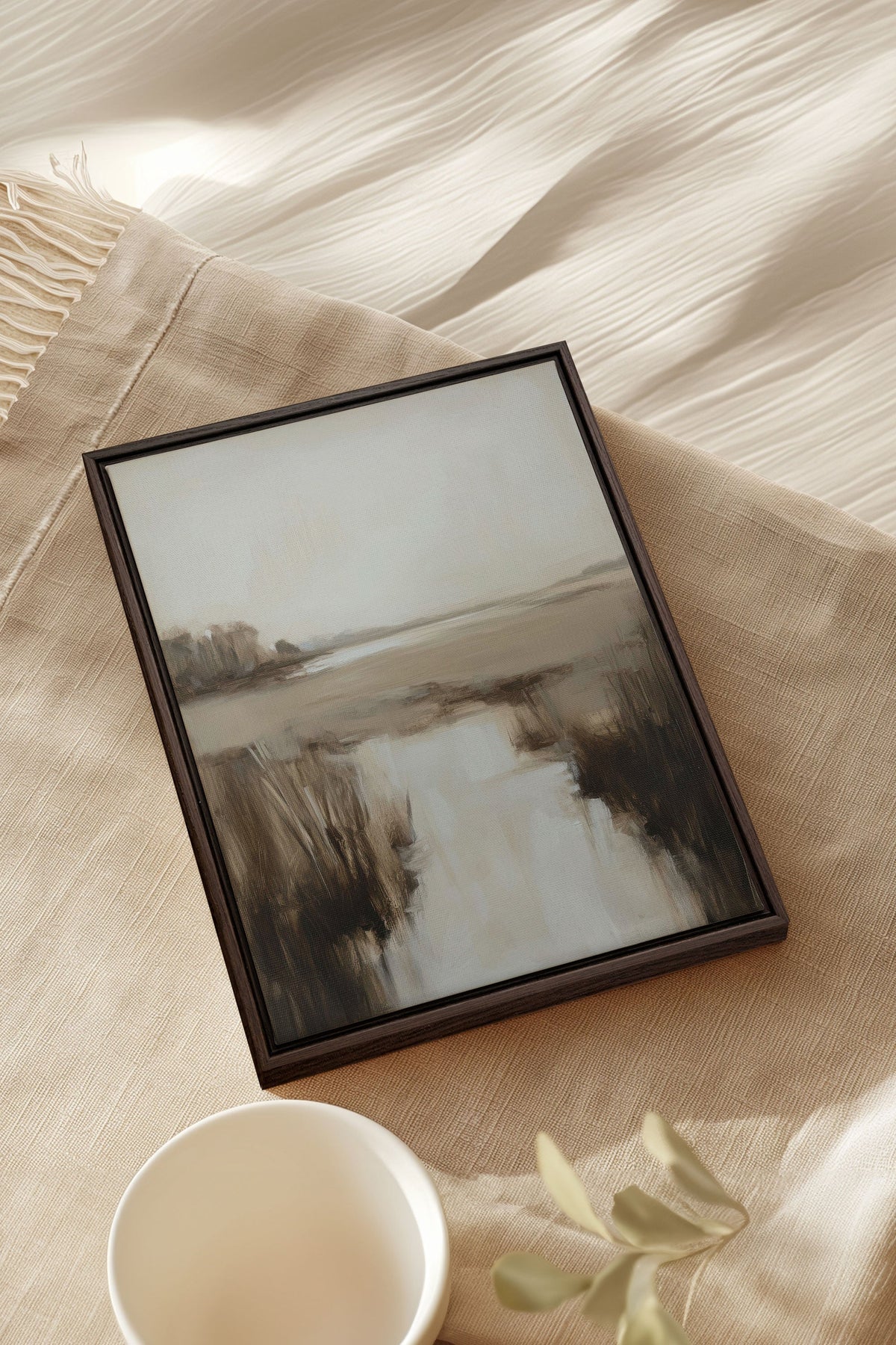 MISTY HORIZON, Oeuvre sur toile étirée