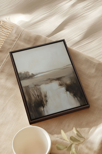 MISTY HORIZON, Oeuvre sur toile étirée