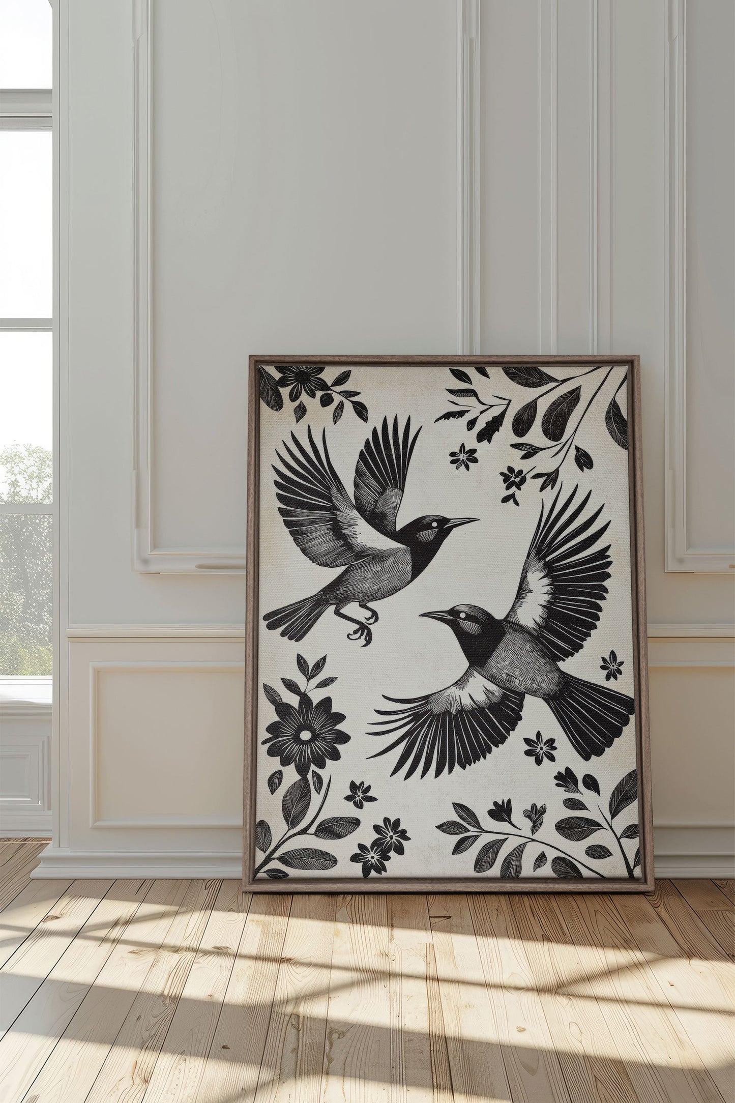 DARK WINGS, Oeuvre sur toile étirée