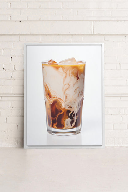 ICED COFFEE, Oeuvre sur toile étirée
