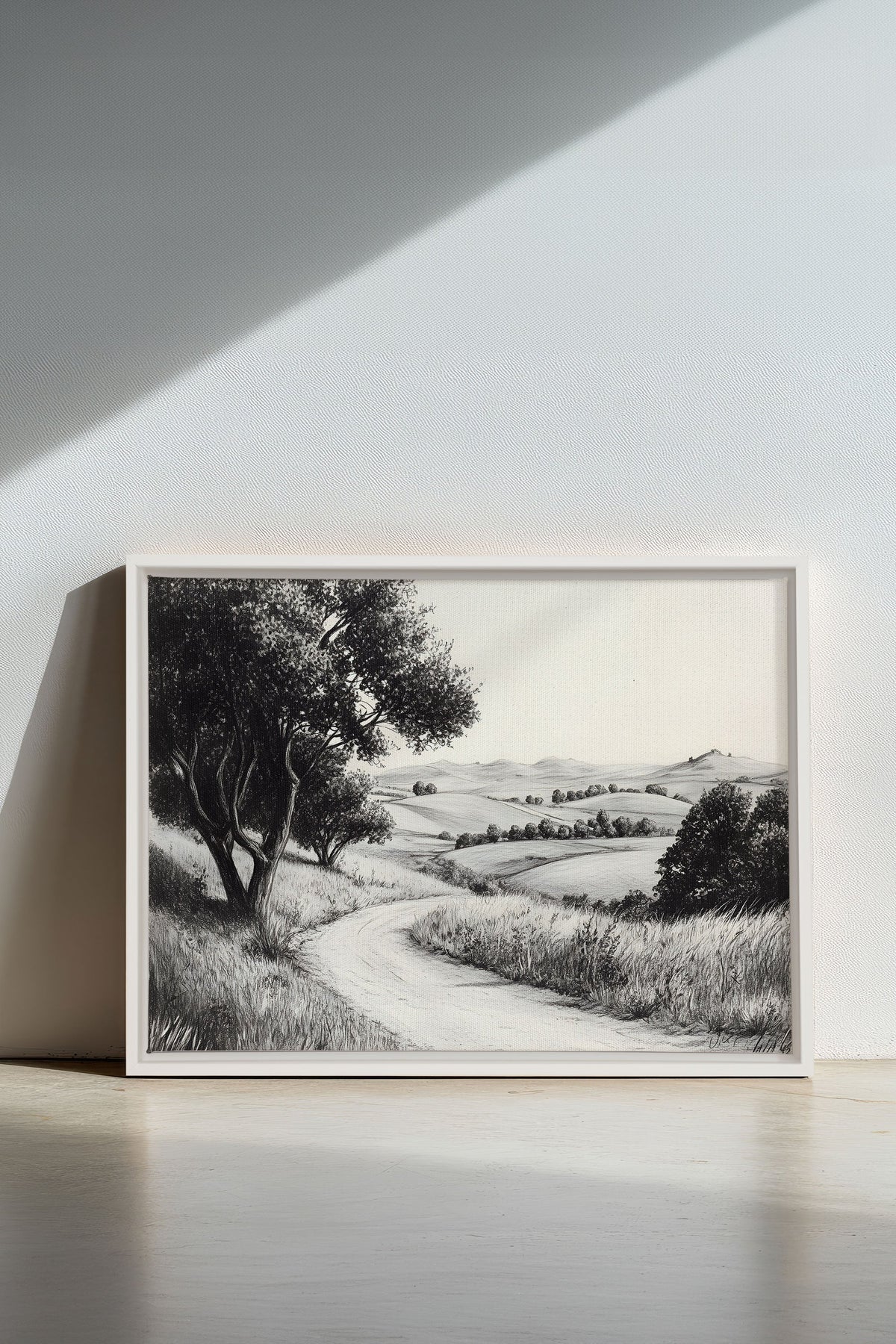DOUCEUR DES COLLINES, Oeuvre sur toile étirée