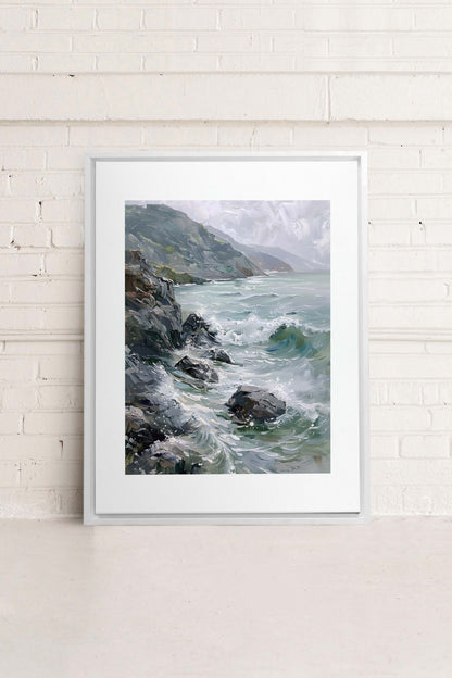 WILD COAST, Oeuvre sur toile étirée