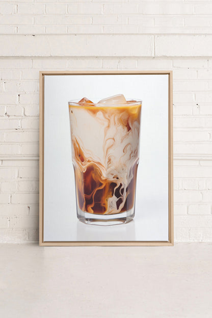 ICED COFFEE, Oeuvre sur toile étirée