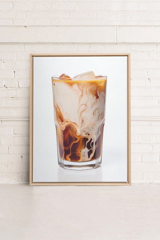 ICED COFFEE, Oeuvre sur toile étirée
