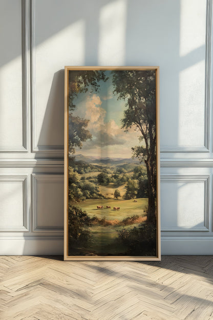REPOS CHAMPÊTRE, Oeuvre sur toile étirée
