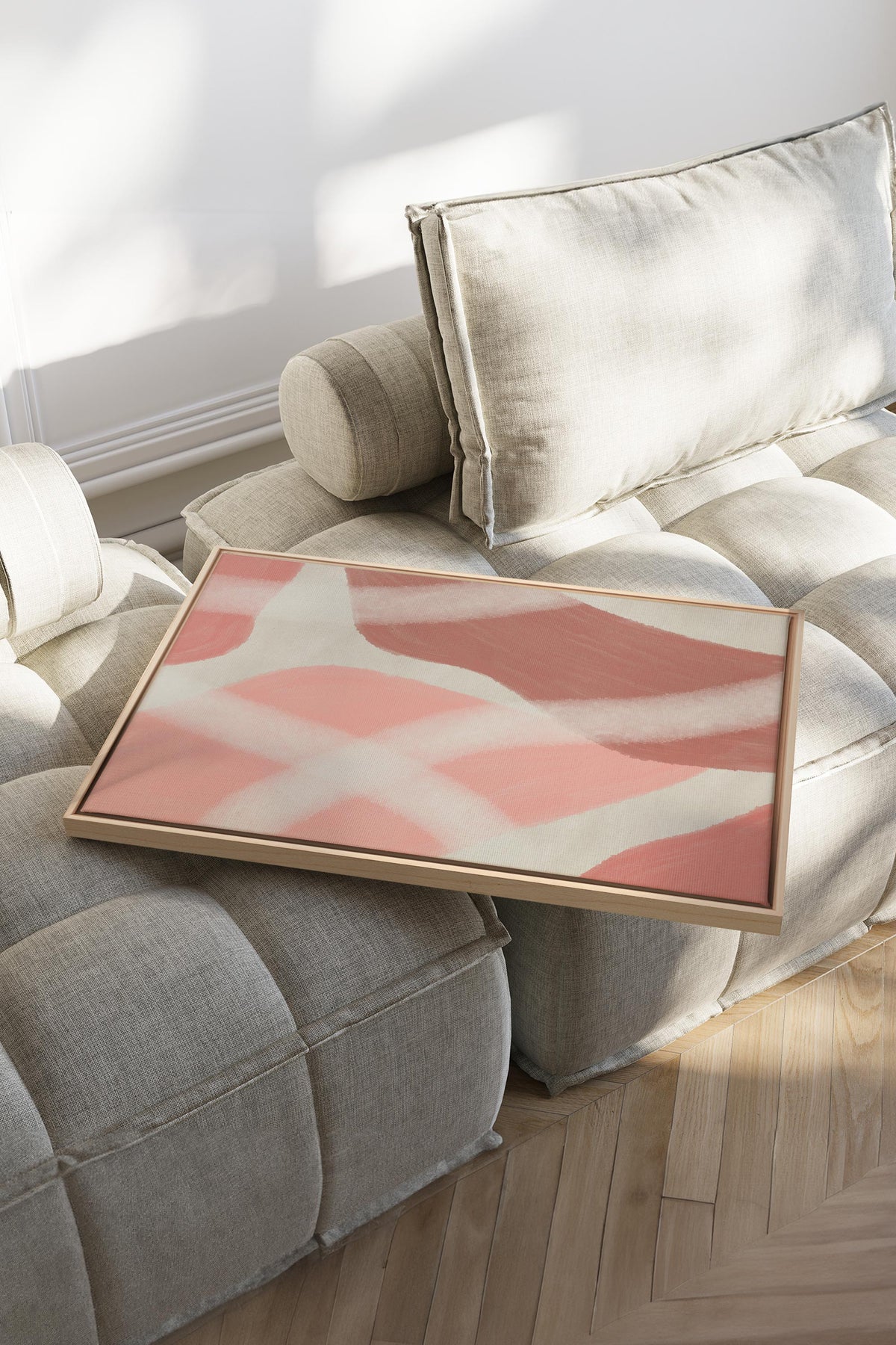 ROSY GLOW, Oeuvre sur toile étirée