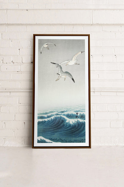 THREE SEAGULLS, Oeuvre sur toile étirée