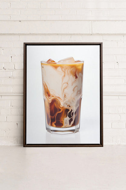 ICED COFFEE, Oeuvre sur toile étirée