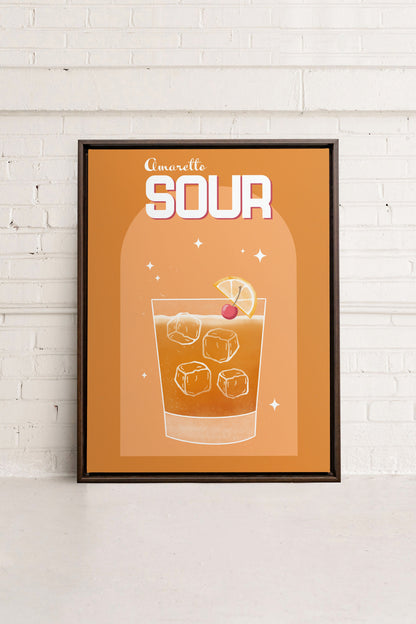 AMARETTO SOUR, Oeuvre sur toile étirée