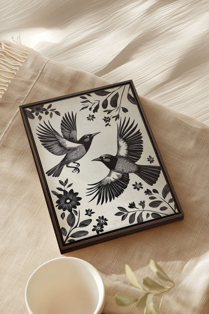 DARK WINGS, Oeuvre sur toile étirée