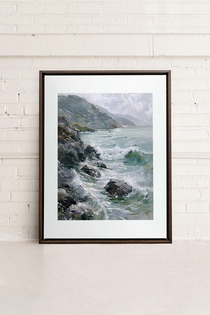 WILD COAST, Oeuvre sur toile étirée