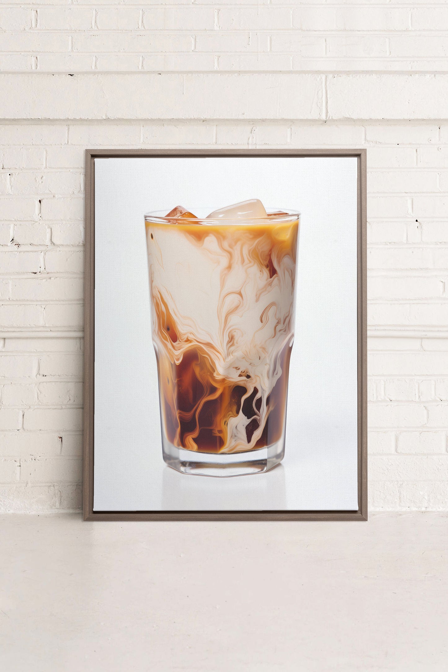ICED COFFEE, Oeuvre sur toile étirée