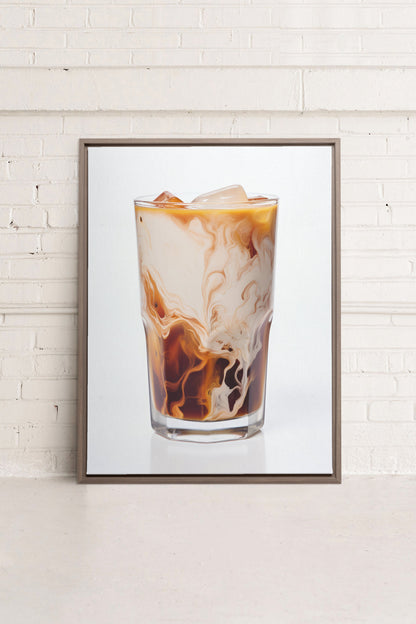 ICED COFFEE, Oeuvre sur toile étirée