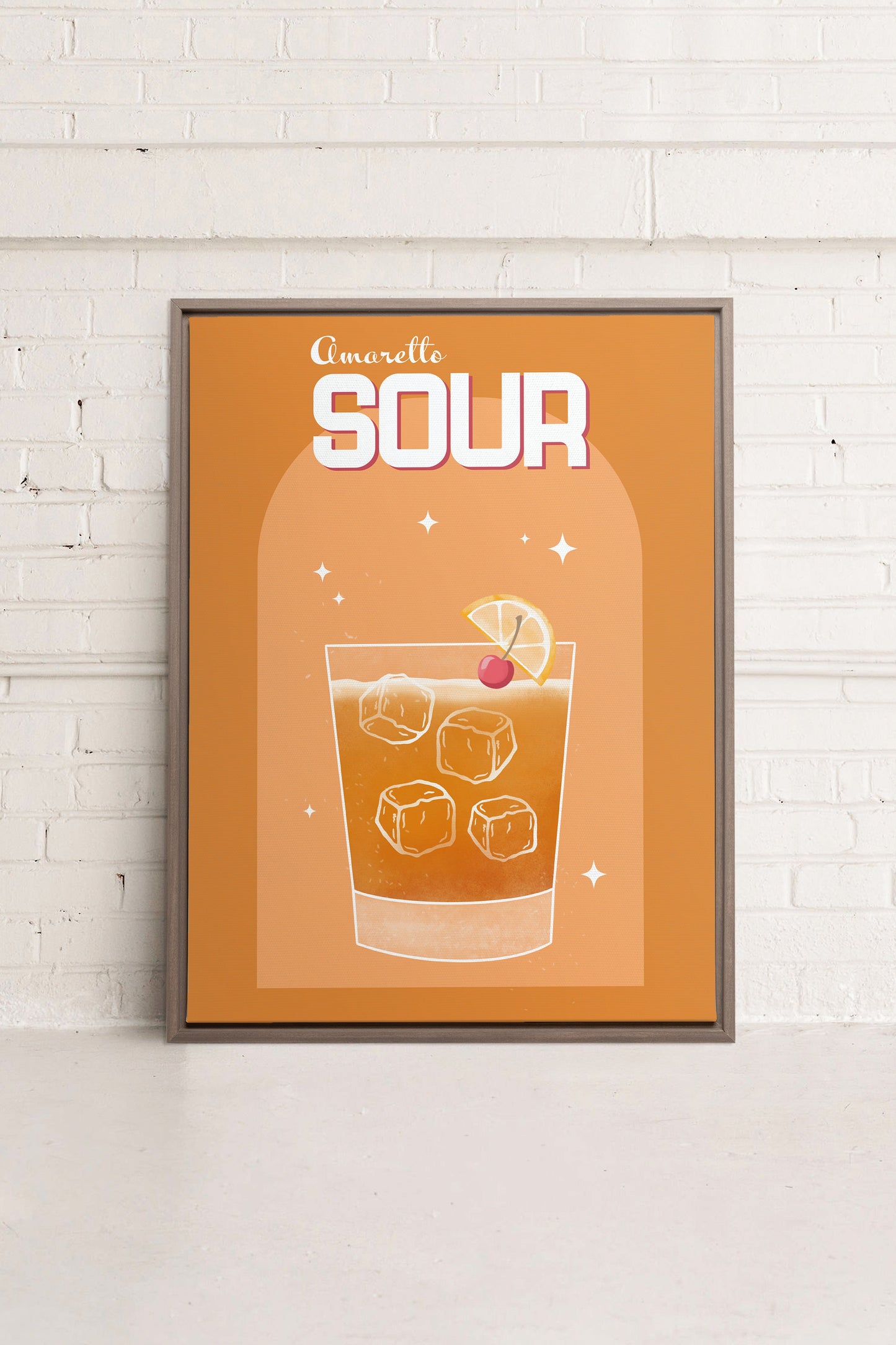 AMARETTO SOUR, Oeuvre sur toile étirée