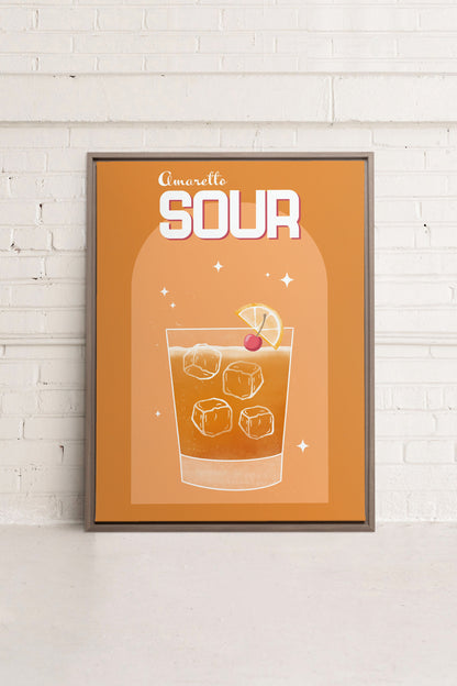AMARETTO SOUR, Oeuvre sur toile étirée