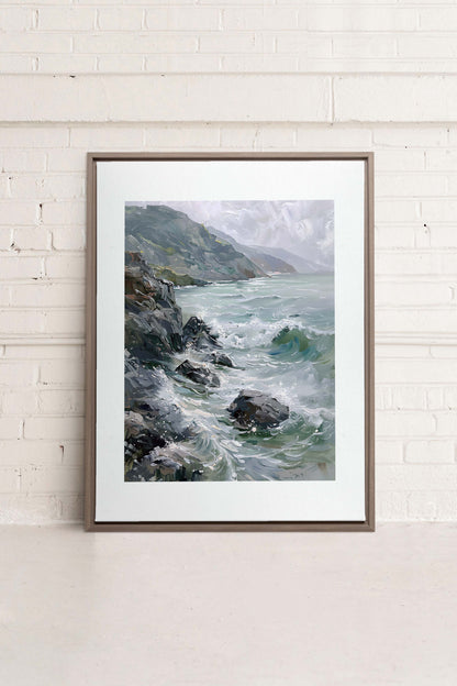 WILD COAST, Oeuvre sur toile étirée