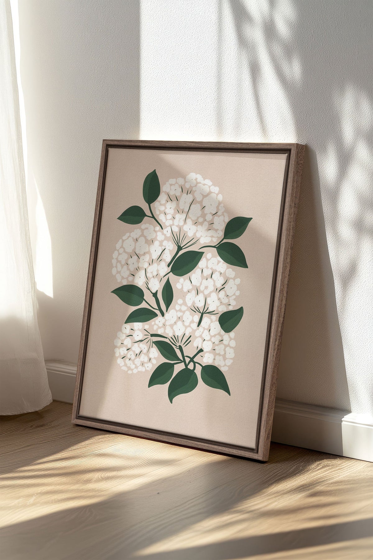 BRISE DE FLEURS, Oeuvre sur toile étirée