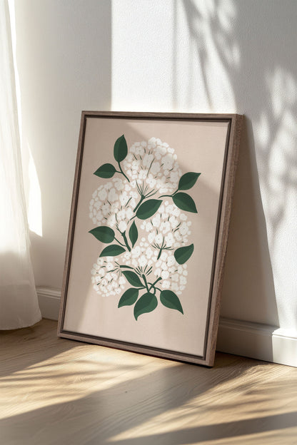 BRISE DE FLEURS, Oeuvre sur toile étirée