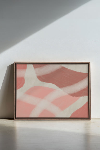 ROSY GLOW, Oeuvre sur toile étirée