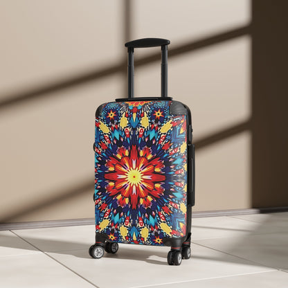 Hardside Suitcase — Vibrant Kaleidoscope Travel Carry-On
