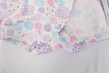 [Pre-Order] Baby Jinbei Romper: Hydrangea Pattern (Cool Grid Weave) (Save 10% in March)