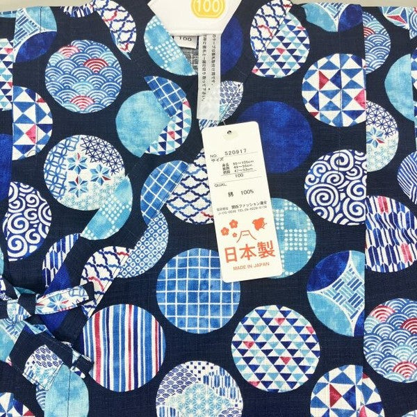 [Pre-Order] Made in Japan Jinbei Set: Traditional Pattern 2-Piece Set (Tsumugi Cotton) (Save 10% in March)