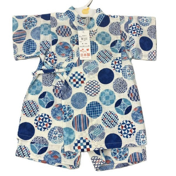 [Pre-Order] Made in Japan Jinbei Set: Traditional Pattern 2-Piece Set (Tsumugi Cotton) (Save 10% in March)