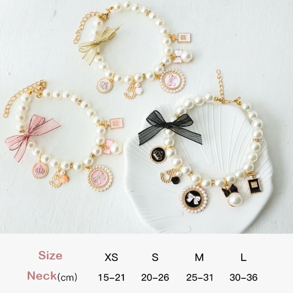 Coco Chewnel Pearl Dog Collar