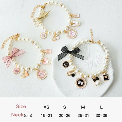 Coco Chewnel Pearl Dog Collar