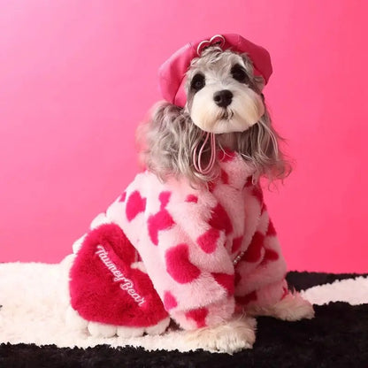 Dog Jacket | Heart Accent Dog Coat