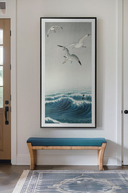 THREE SEAGULLS, Oeuvre sur toile étirée