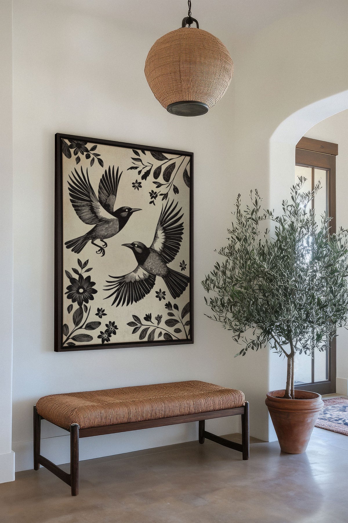 DARK WINGS, Oeuvre sur toile étirée