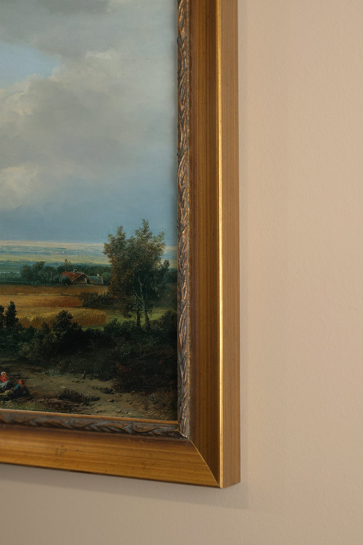 VUE D'ÉPOQUE, CADRE VINTAGE OR