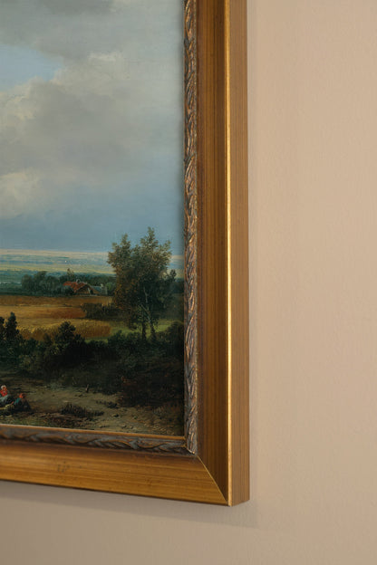 VUE D'ÉPOQUE, CADRE VINTAGE OR