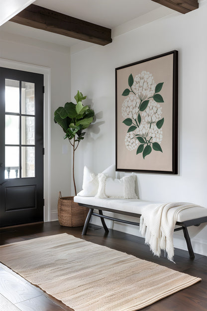 BRISE DE FLEURS, Oeuvre sur toile étirée