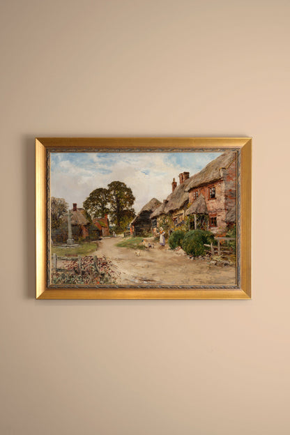 AU COEUR DU VILLAGE, CADRE VINTAGE OR